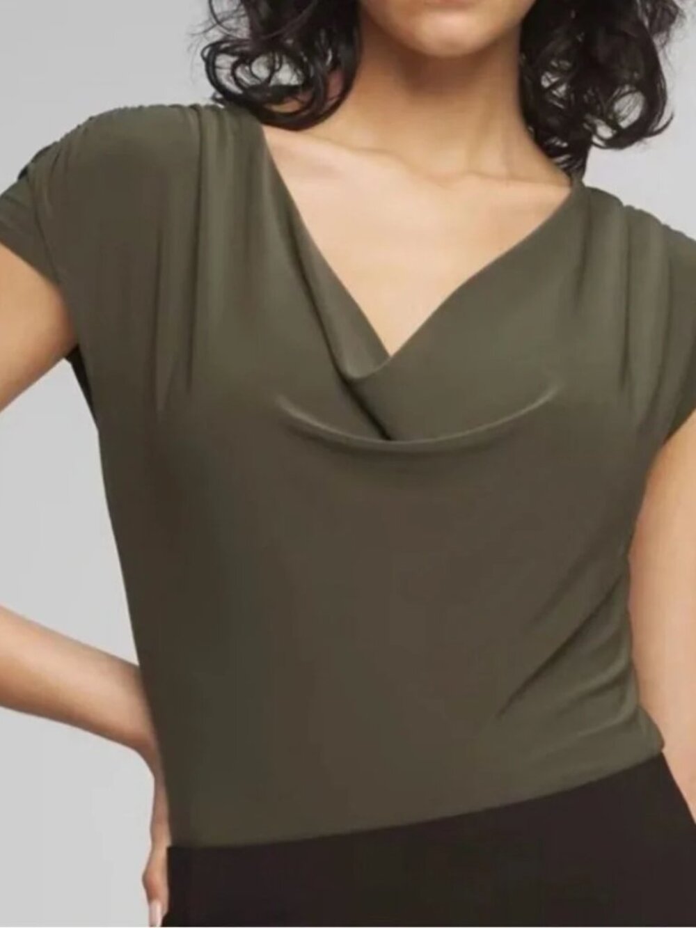 WHBM Cowl Neck Top, Size XS, Like New